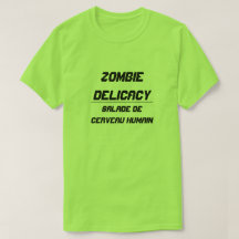 Zombie delicatesse menselijke hersenen salade