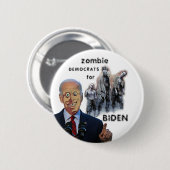 zombie Democraten voor Biden Ronde Button 5,7 Cm (Voorkant /achterkant)