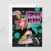 Zombie Derby Briefkaart (Voorkant / Achterkant)