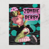 Zombie Derby Briefkaart (Voorkant)