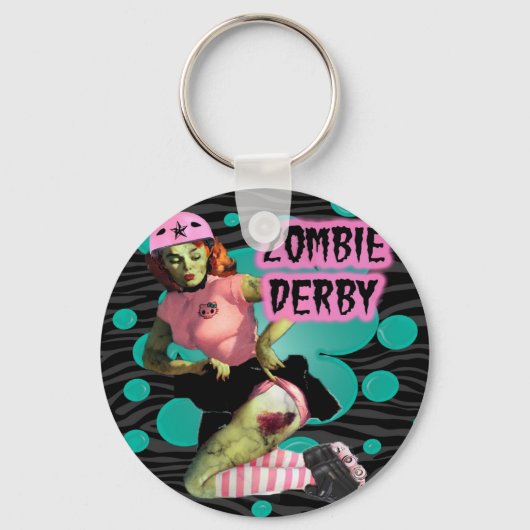 Zombie Derby Sleutelhanger (Voorkant)