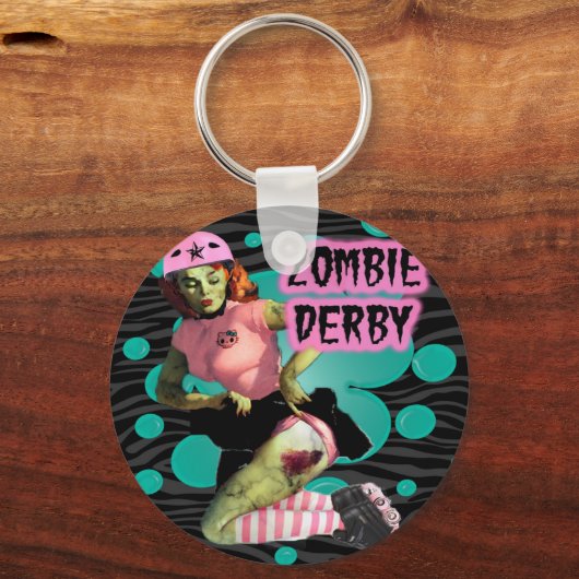 Zombie Derby Sleutelhanger (Voorkant)
