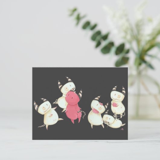 Zombie Devils - Little Devils art ipad case Briefkaart (Staand voorkant)