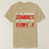 Zombie die design voor mannen Halloween Funn runt T-shirt (Design voorkant)