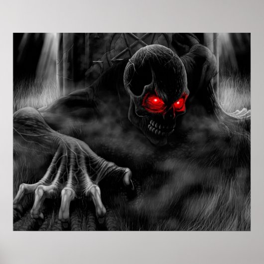 Zombie die uit het dode Poster komt (Voorkant)