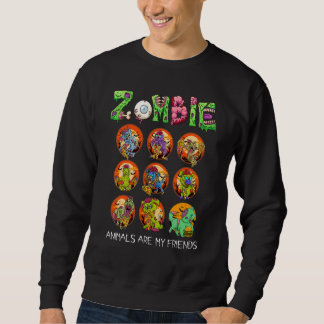 Zombie Dieren Zijn Mijn Vrienden Halloween Voor Ki Trui