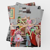 Zombie Diner Inpakpapier Vel (In situ)