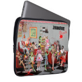 Zombie Diner Laptop Sleeve (Voorkant Rechts)
