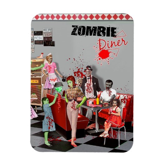 Zombie Diner Magneet (Verticaal)
