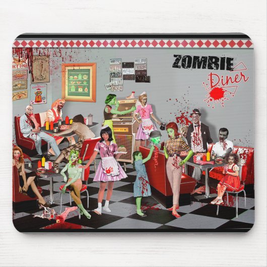 Zombie Diner Muismat (Voorkant)