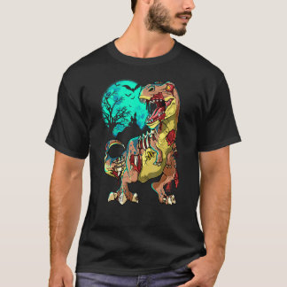 Zombie Dinosaur T Rex Halloween Kinder Monster Cre T-shirt