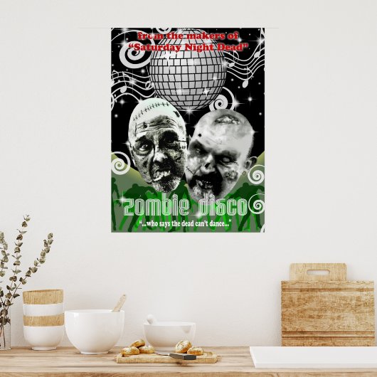 zombie disco poster (Keuken)