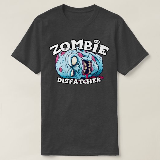 Zombie DISPATCHER Halloween Simple Costuum T-shirt (Design voorkant)