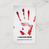 Zombie Disposal Visitekaartjes (Achterkant)