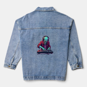 Zombie DJ - Muziekfestival Halloween T-shirt Denim Jacket