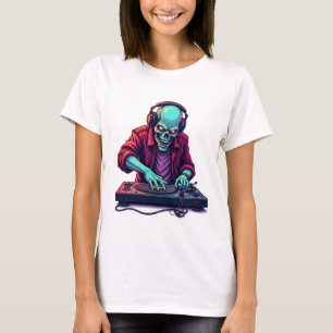 Zombie DJ � Muziekgestival Halloween T-shirt