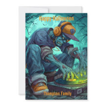 Zombie DJ Rave Halloween-feeststemming