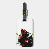 Zombie Dog Bagagelabel met lederriem (Voorkant verticaal)