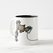 Zombie Dog Fetching Two-Tone Mok (Voorkant links)