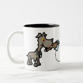 Zombie Dog Fetching Two-Tone Mok (Links)