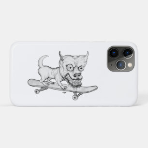 Zombie Dog, mijn kleine mooie hond op skateboard Case-Mate iPhone Case