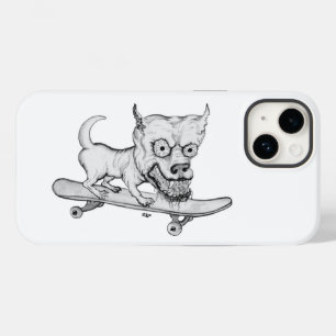 Zombie Dog, mijn kleine mooie hond op skateboard Case-Mate iPhone 14 Hoesje