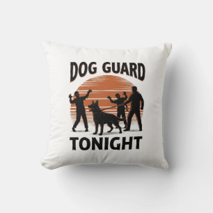 Zombie Dog Patrol Vintage Halloween T-shirt_1 Kussen