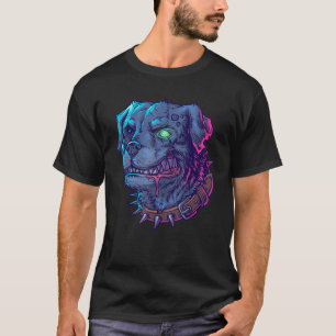 Zombie Dog Rottweiler  Halloween Monster T-shirt
