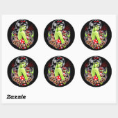 Zombie Doll door Carissa Roos Ronde Sticker (Vel)