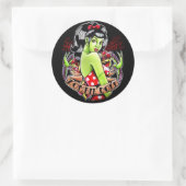 Zombie Doll door Carissa Roos Ronde Sticker (Tas)