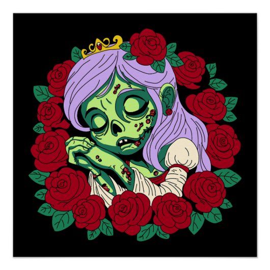 Zombie Doornroosje Perfect Poster (Voorkant)