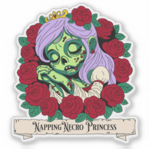 Zombie Doornroosje Sticker