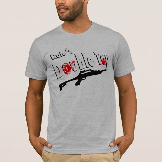 Zombie Double Tap T-shirt (Voorkant)