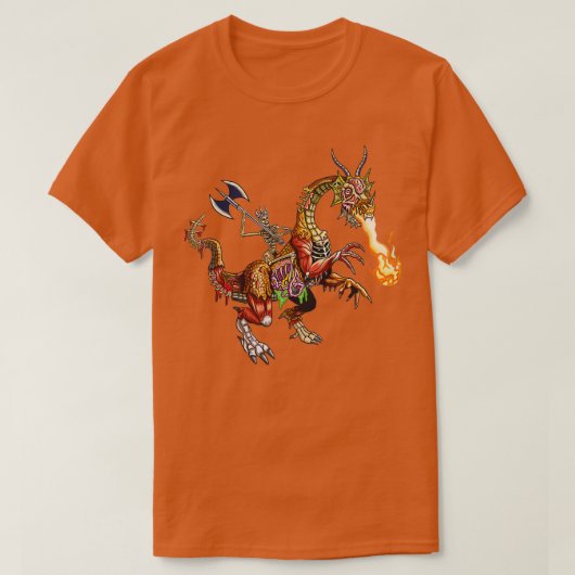 Zombie Dragon Rider T-shirt (Design voorkant)