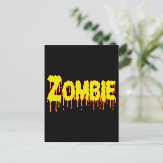 Zombie Drip Briefkaart (Staand voorkant)