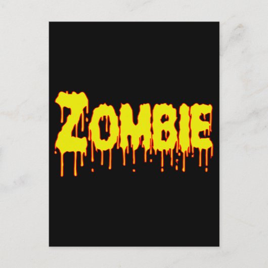 Zombie Drip Briefkaart (Voorkant)