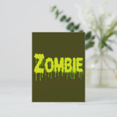 Zombie Drip Briefkaart (Staand voorkant)