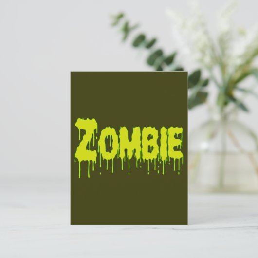 Zombie Drip Briefkaart (Staand voorkant)