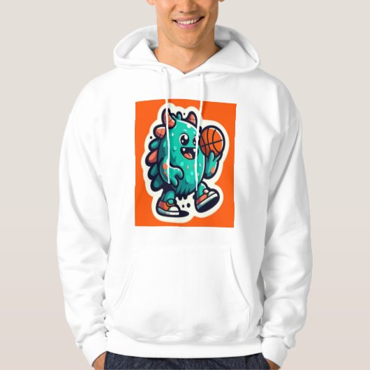 Zombie Dunk – Ondead Basketballer Tags: Hoodie (Voorkant)