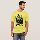 Zombie Eagle Long Hoeve T-shirt (Voorkant volledig)