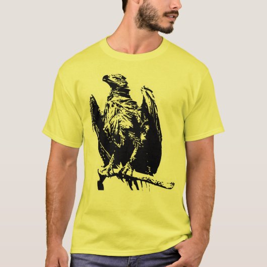 Zombie Eagle Long Hoeve T-shirt (Voorkant)
