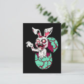 Zombie Easter Bunny Briefkaart (Staand voorkant)