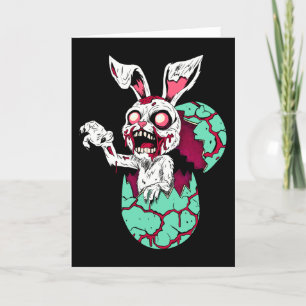 Zombie Easter Bunny Feestdagen Kaart