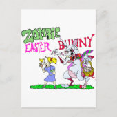Zombie Easter Bunny Feestdagenkaart (Voorkant)