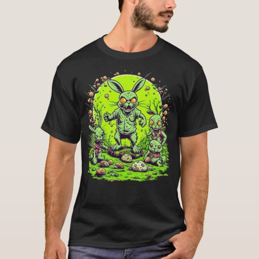 Zombie Easter Bunny T-shirt (Voorkant)