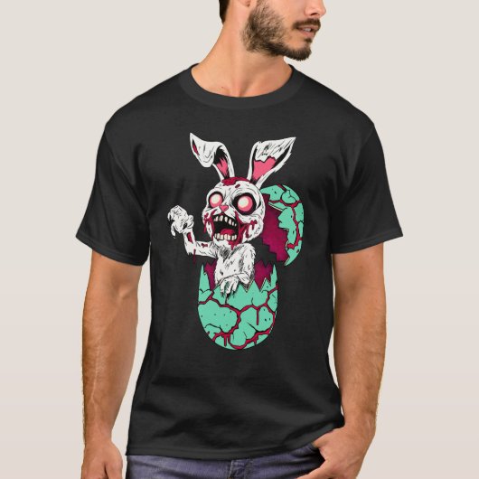 Zombie Easter Bunny T-shirt (Voorkant)