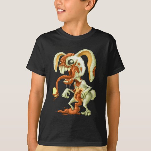Zombie Easter Bunny T-shirt (Voorkant)