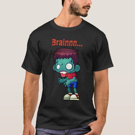 Zombie Eat Brain T-shirt (Voorkant)
