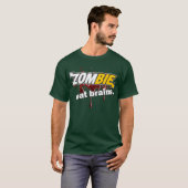 Zombie - Eat Brains T-shirt (Voorkant volledig)