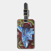 Zombie Eats Shark Bagagelabel (Voorkant verticaal)